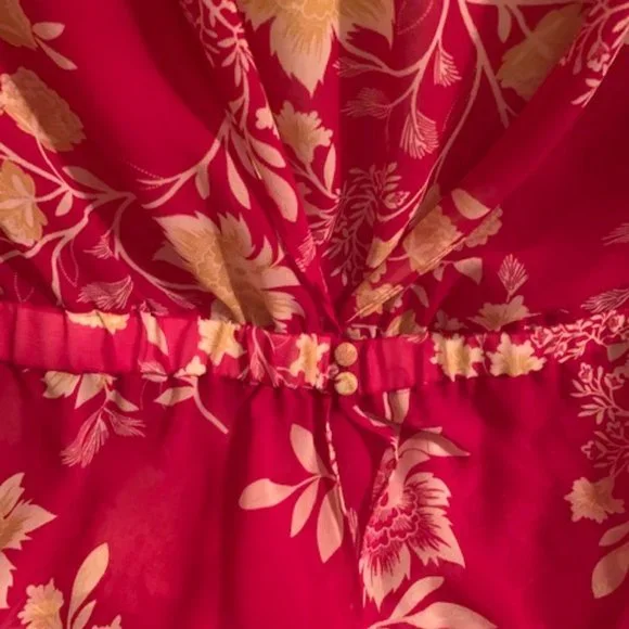 Vince Camuto Floral Beach Coverup/Duster *HP* - Picture 3 of 9